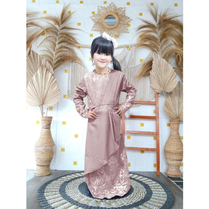BAJU DRESS GAMIS BRUKAT BROKAT TILE MUTIARA IMPORT PREMIUM KONDANGAN PESTA SERAGAMAN BRIDESMAID NIKA