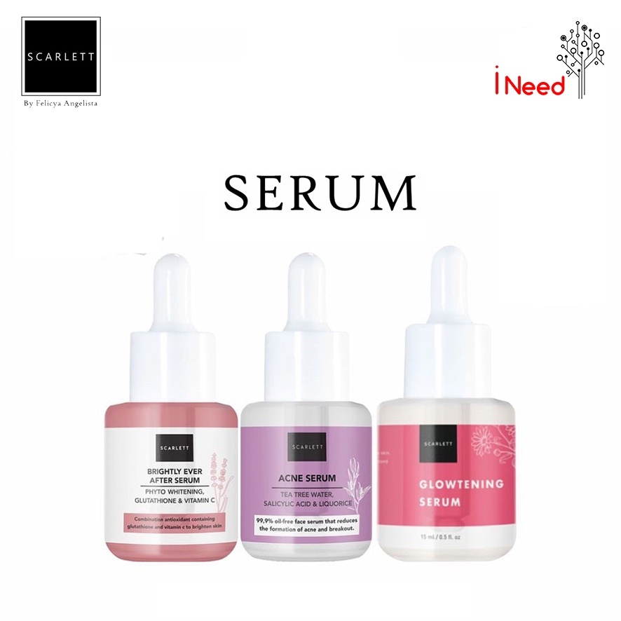 (INEED) SCARLETT WHITENING SERUM - Serum Acne | Serum Brightly | Serum Glowtening