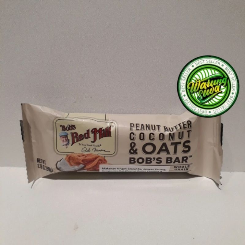 

bob's red mill peanut butter coconut & oats bar whole grain 50gr