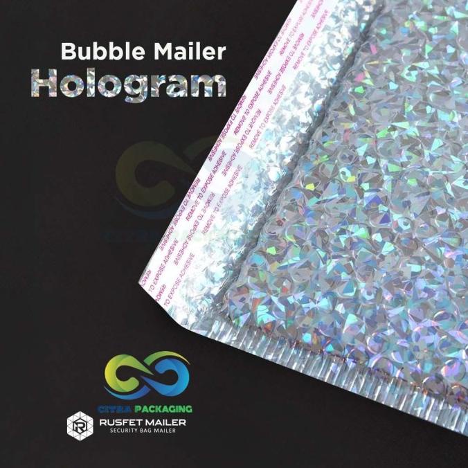 

AMPLOP BUBBLE MAILER HOLOGRAM MEWAH u/ Pengiriman Online Shop - 10 X 21 bisa cod