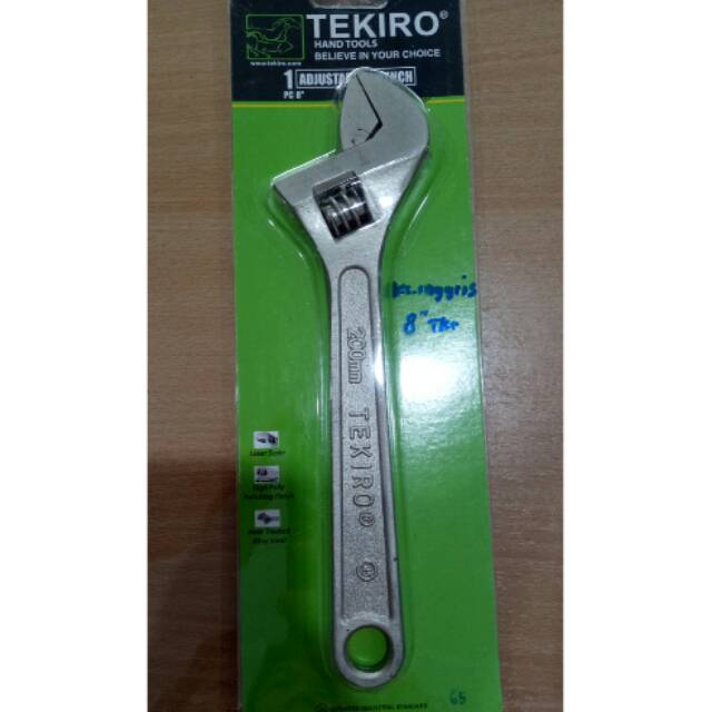 TEKIRO Kunci Inggris 8" / 200mm