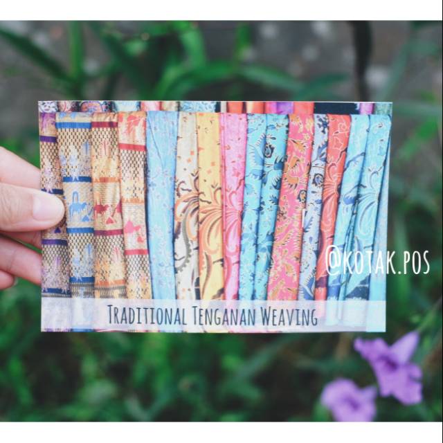 

Kain Batik Bali Tenun Khas Budaya Kartu Pos Postcard Postcrossing Surat Filateli Murah Unik Souvenir