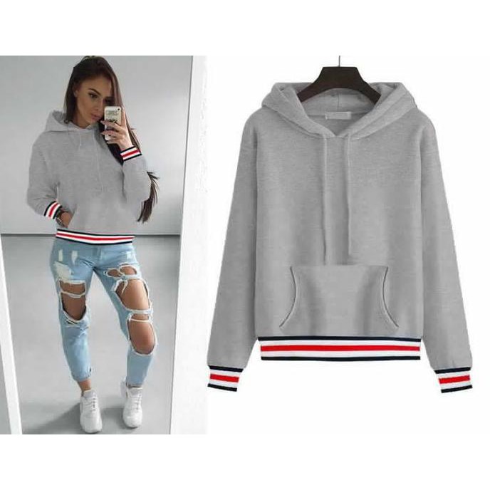 EDISI TERBARU BAJU SWEATER WANITA GRAY SWEATER STYLE (L) IMPORT ORIGINAL FREE ONGKIR..