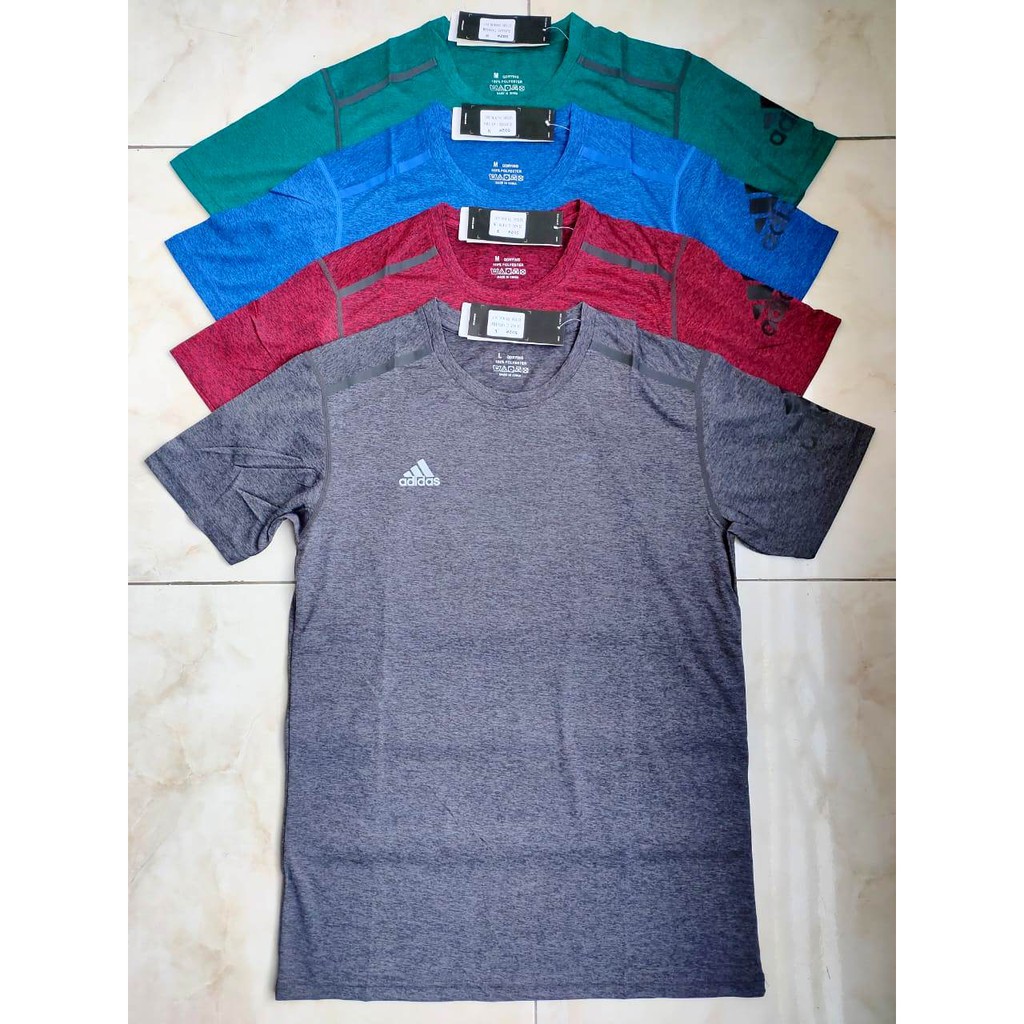 HQ 502# KAOS OLAHRAGA NYLON ELASTINE DRYFIT IMPORT / POLO KAOS DRYFIT PRIA ADEM DINGIN