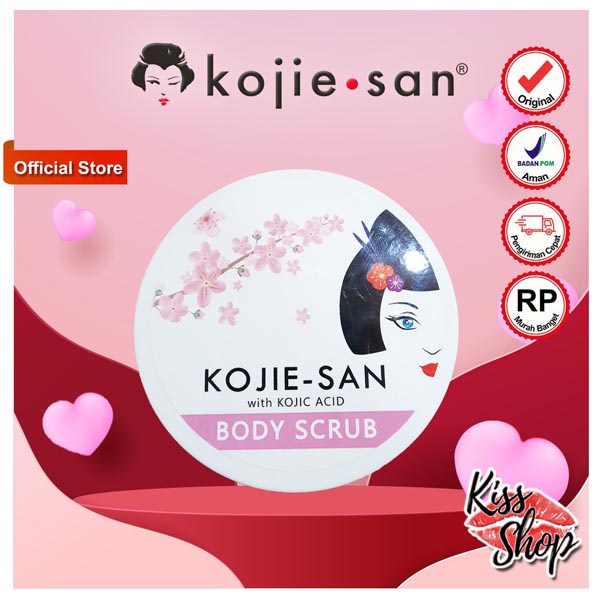 Kojie-San - Body Scrub Kojic 250gr | Scrub Body Badan | Kojic Acid Scrub | Scrub Pencerah_Cerianti