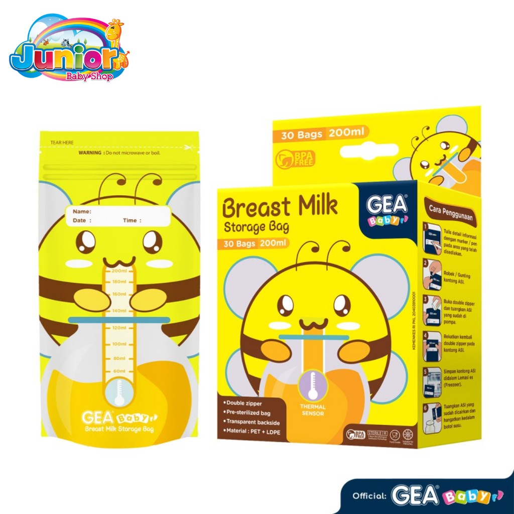 GEA Baby Breast Milk Storage Bag 200ml