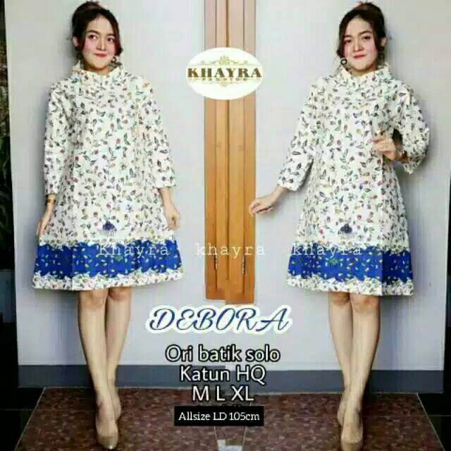 ATASAN KERJA BATIK LENGAN PANJANG WANITA