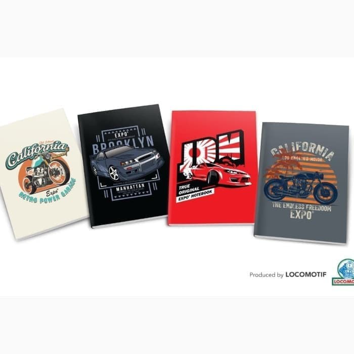 BUKU TULIS BOXY LOCOMOTIF 42 LEMBAR CAMPUS WARNA MOTIF BERGARIS LUSIN ECER GROSIR EXPO NOTEBOOK-3