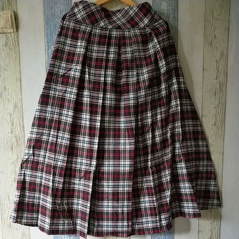 ROK FLANEL IMPORT PANJANG/ROK KOTAK FLANEL PANJANG/ROK FLANEL IMPORT MURAH/ROK SEMIWOL-Pict 11