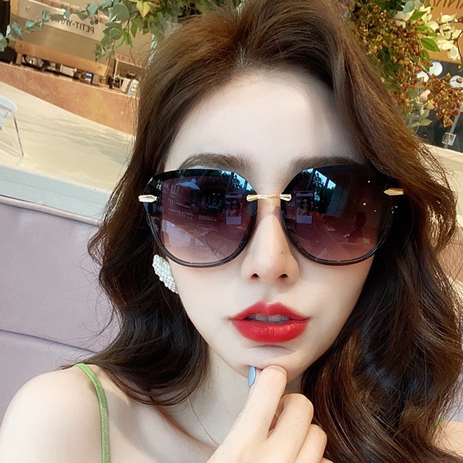 Kacamata Sunglass Model all match Dengan Bingkai Bundar