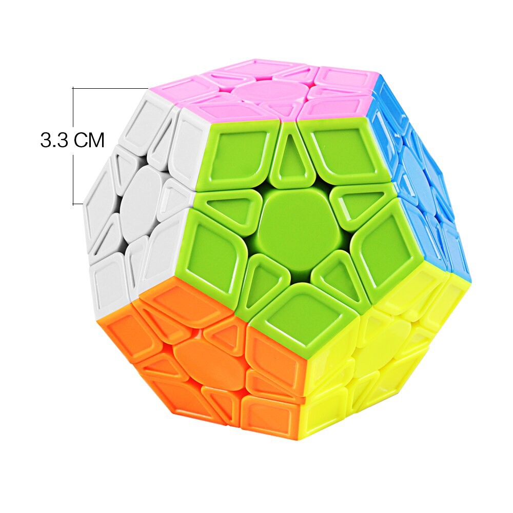 Coogam Qiyi Megaminx Cube Sculpted Stickerless Pentagonal Dodecahedron Speed Cube Puzzle Toy Qiheng S Version 