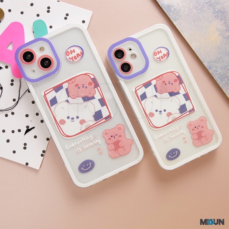 New! Chubby Bear - Softcase Fullcover for iPhone 7 8 SE2020 7+ 8+ X XS XR XSMAX 11 12 13 MINI PRO PROMAX