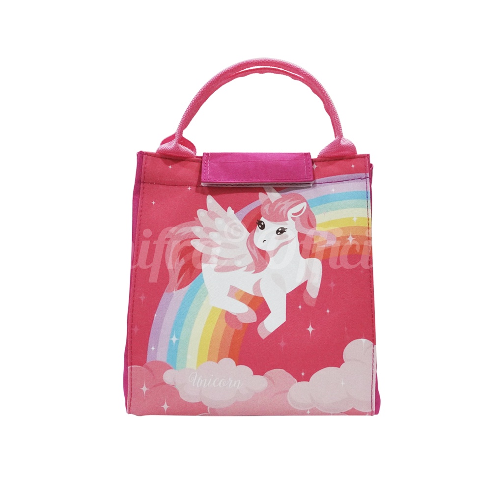 Shifra Tas Bekal Lunch Bag Tas Makan Bekel Makanan Tahan Panas Dingin Aluminium Foil Unicorn Dino