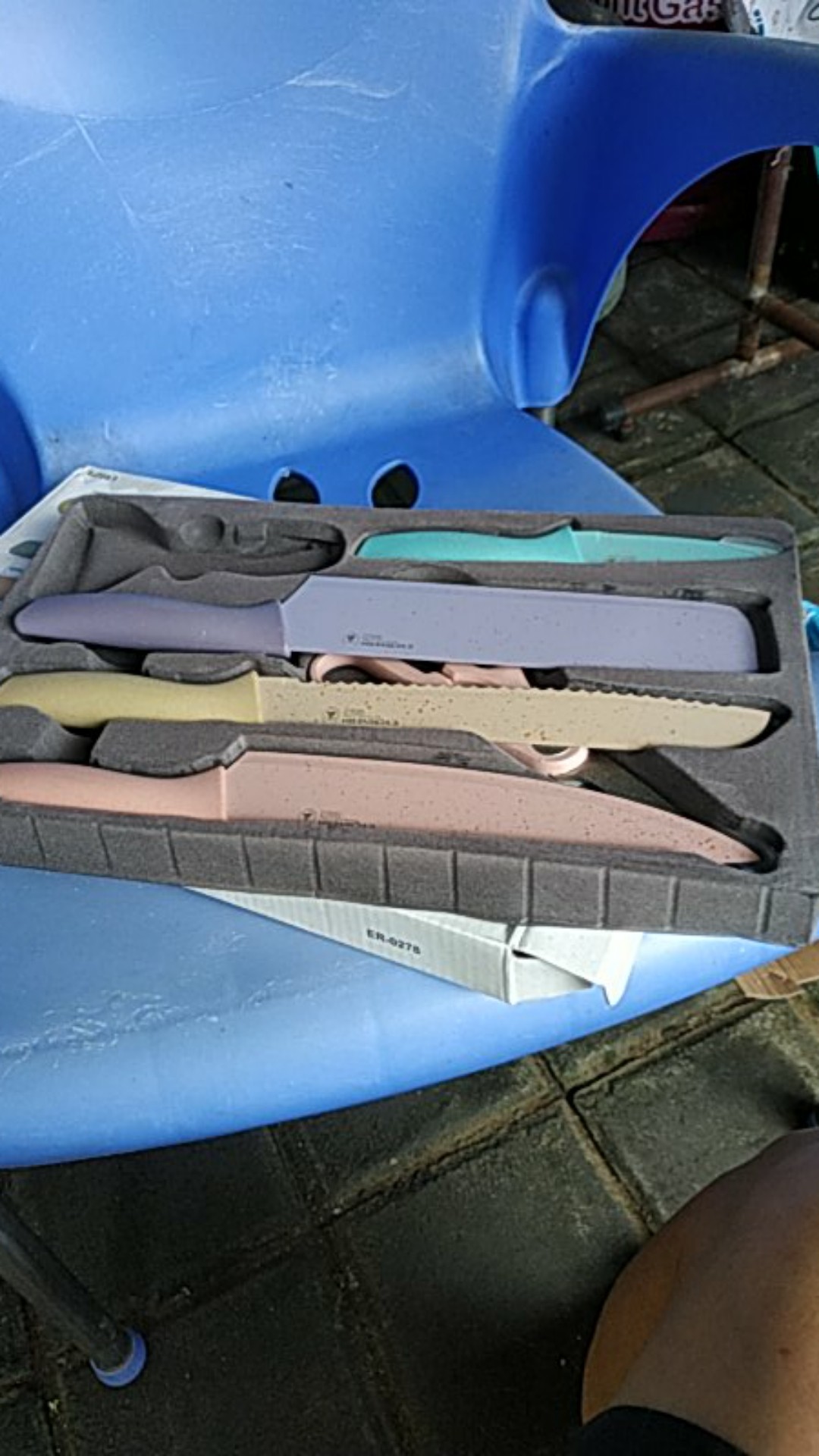 Pisau Set Keramik 5in1 / Pisau Jerami 6in1 Pisau Tajam Ceramic Batu Marvin Knife Set Pemotong Set