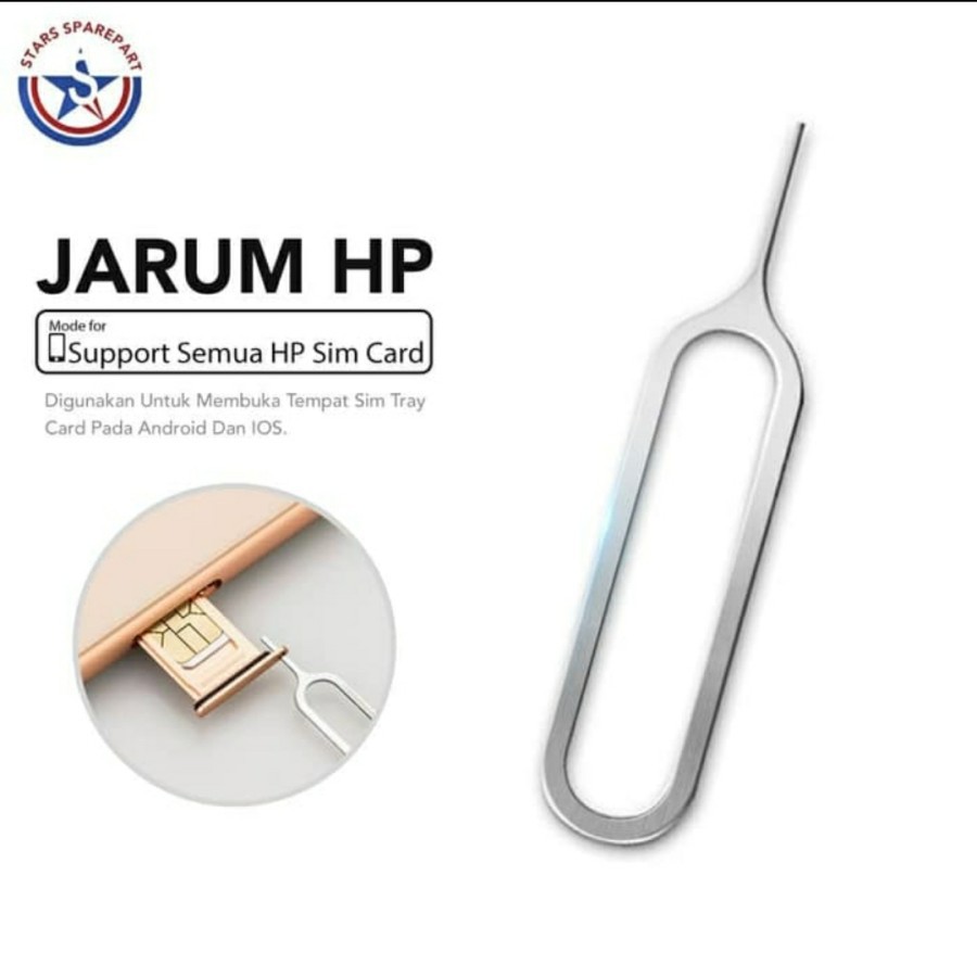 SIM EJECTOR JARUM PIN TUSUKAN SIM CARD HP PEMBUKA SIM TRAY HP ISI 10PCS - SC