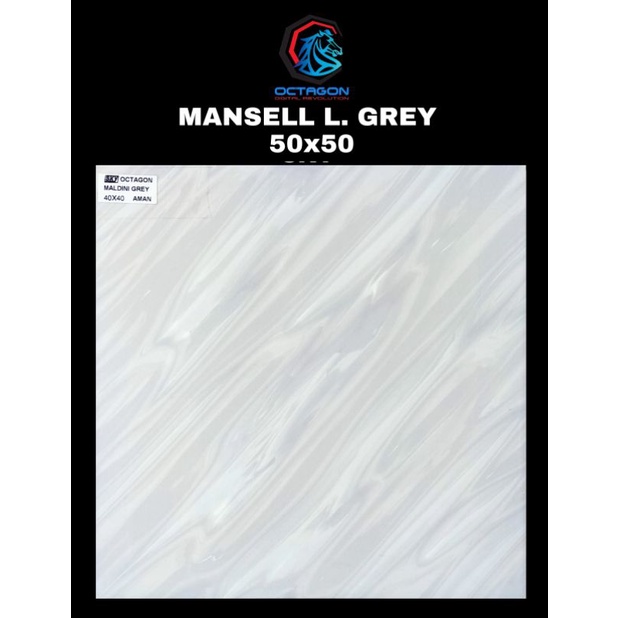 KERAMIK 50X50 MANSELL L. GREY MERK OCTAGON