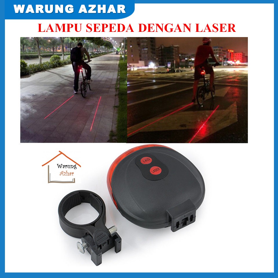 Lampu Sepeda Laser Lampu Belakang Sepeda Lampu LED