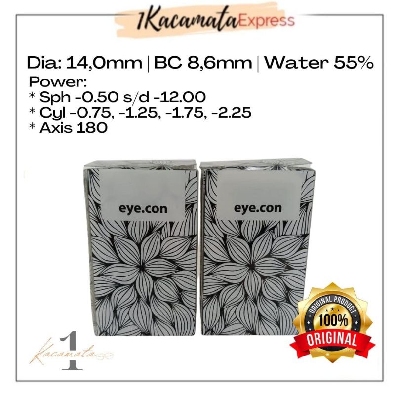 SOFTLENS SILINDER BENING BULANAN EYECON TORIC SILINDER DISPOSABLE