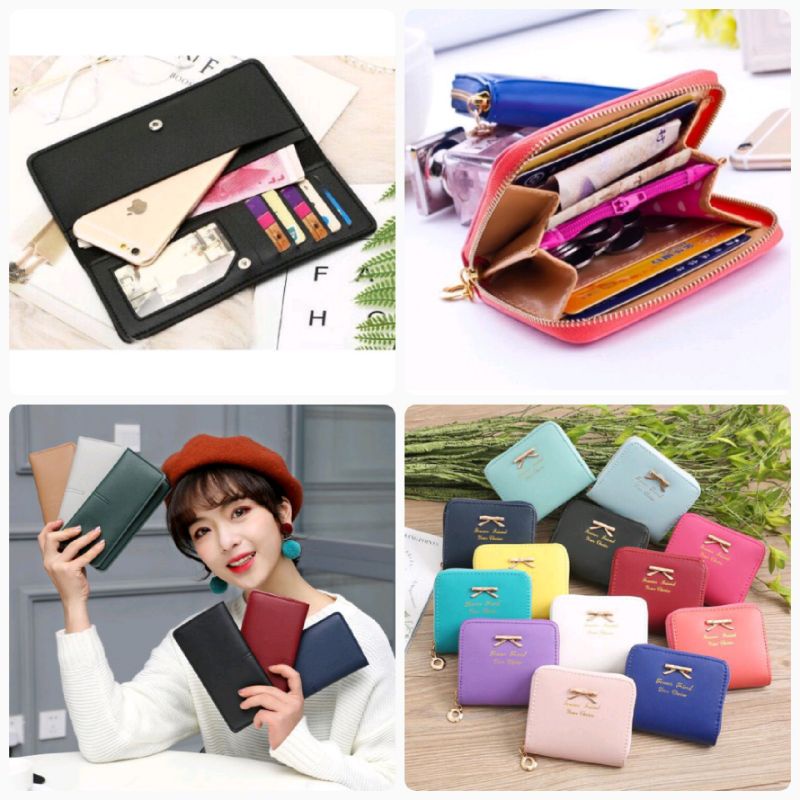 GROSIRJUJUR Dompet Import Style Model Sleting Panjang Wanita Uang Koin Kelly Belly