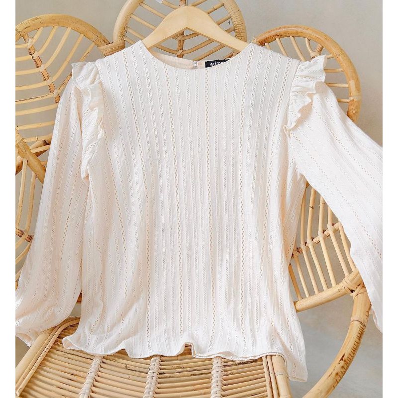 Lily Blouse Beige M by Edmee