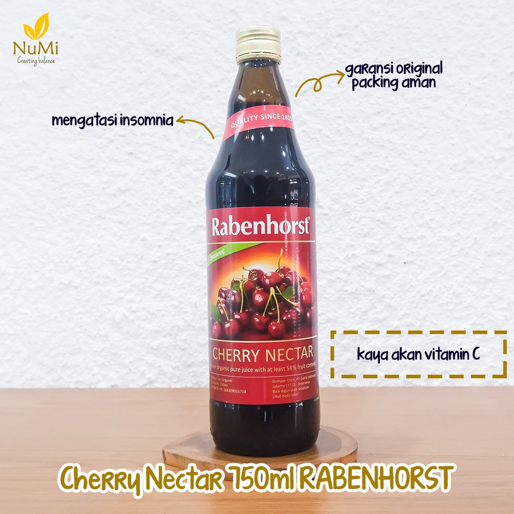 

750ML Sari Buah Cherry Minuman Cherry Pure Juice - RABENHORST