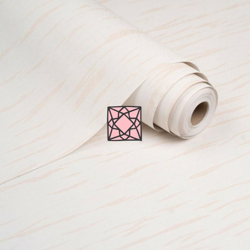 wallpaper dinding putih bercorak krem elegan dan mewah