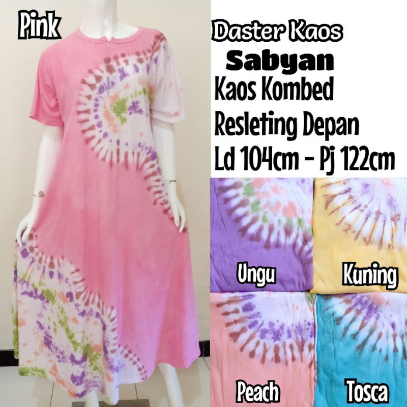 Daster Panjang Lengan Pendek Bahan Kaos, Baju Tidur Menyusui, Daster Kaos Busui
