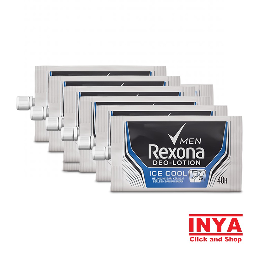 REXONA MEN ICE COOL 48hr Deo-Lotion 9grx12Pcs - Lusin - Renteng - Deodorant Sachet