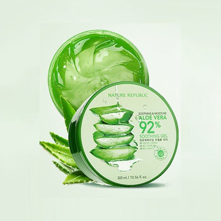 [COD] FREE MASKER ROREC 2 PCS NATURE REPUBLIC Aloe Vera 92% Soothing Gel - 300ml