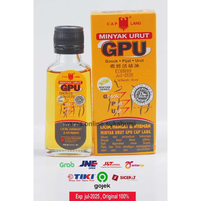 

Minyak GPU Sereh 30ml dus isi 12 botol