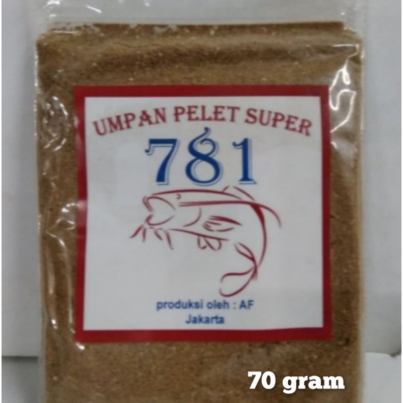 umpan pelet 781 amis umpan mancing ikan mujair mas dll
