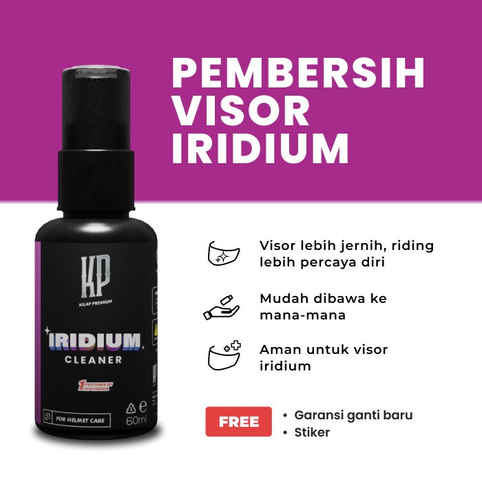 Kilap Premium - Iridium Cleaner / Iridium Cleaner / Pembersih Visor