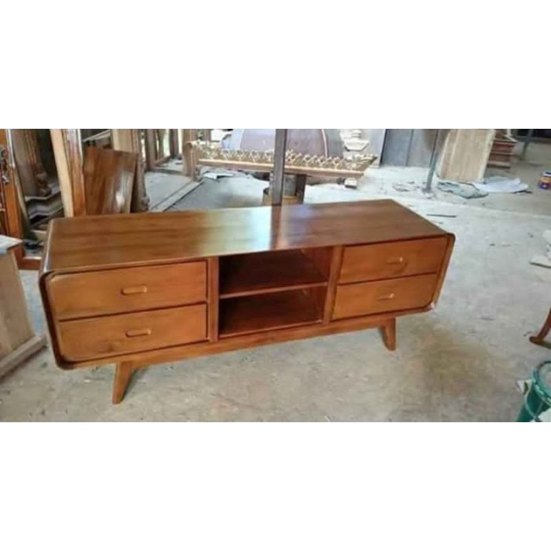 PROMO BUFET TV RETRO KAYU JATI | MEJA TV LEMARI TV MINIMALIS FURNITURE JEPARA | BUFET TV RETRO FURNI