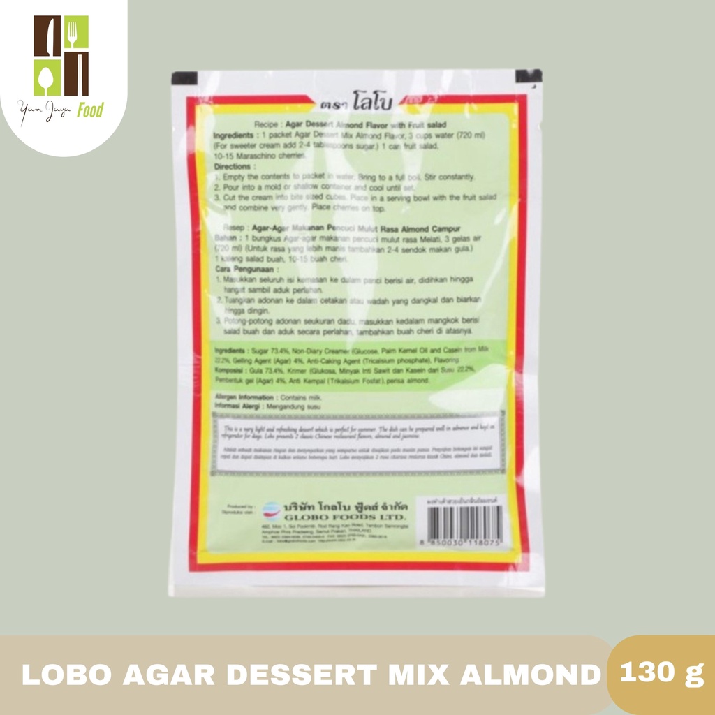 LOBO AGAR DESSERT MIX ALMOND 130GR