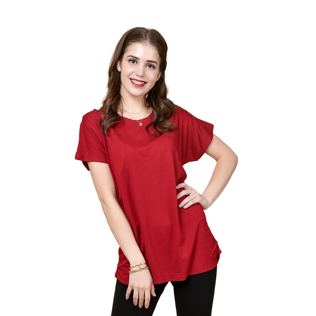 LEMONE 176PS Rayon Spandek Baju T shirt Kaos Wanita Polos LEMONE 176PS Rayon Spandek Baju T shirt Kaos Wanita Polos