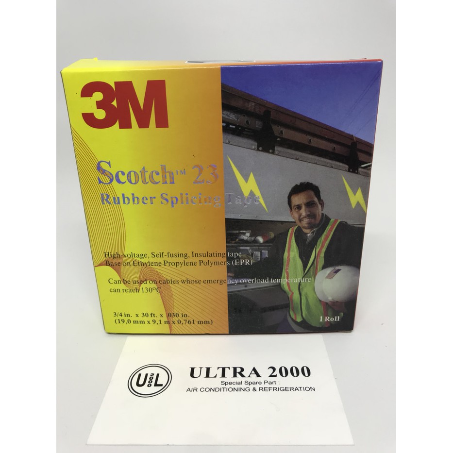 

3M ISOLASI LISTRIK SCOTCH 23 / RUBBER SPLICING TAPE