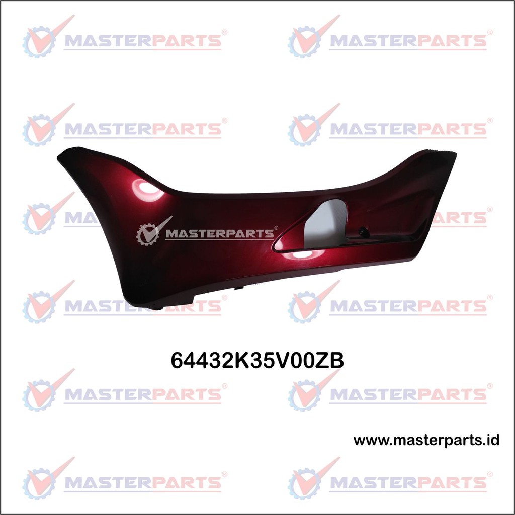 (Pcx 125 150 Led) Honda Ori Cover Kiri Samping Bawah Red - 64432K35V00ZB