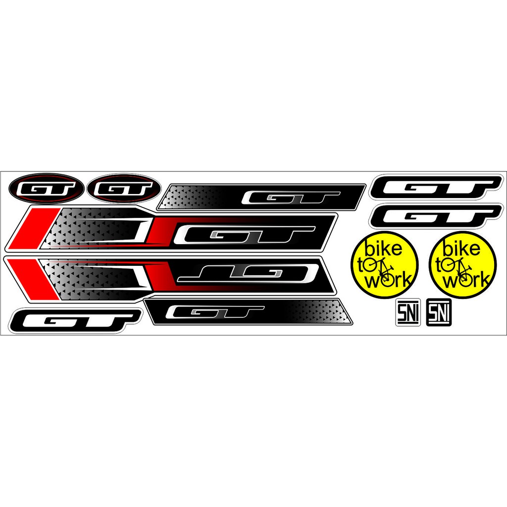 STIKER STRIPING VARIASI ALL SEPEDA GT ADVANCE STICKER BIKE