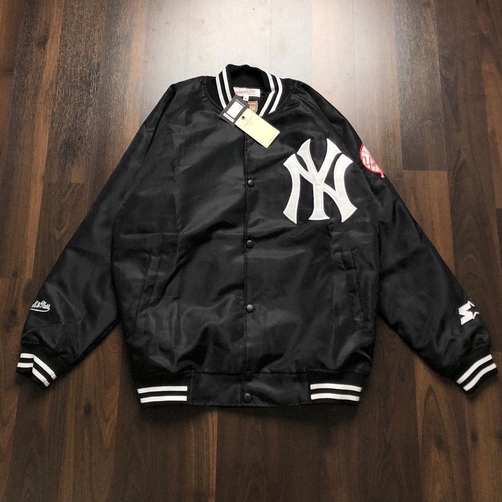 VARSITY JACKET / JAKET BASEBALL BLACK YANKEES NY