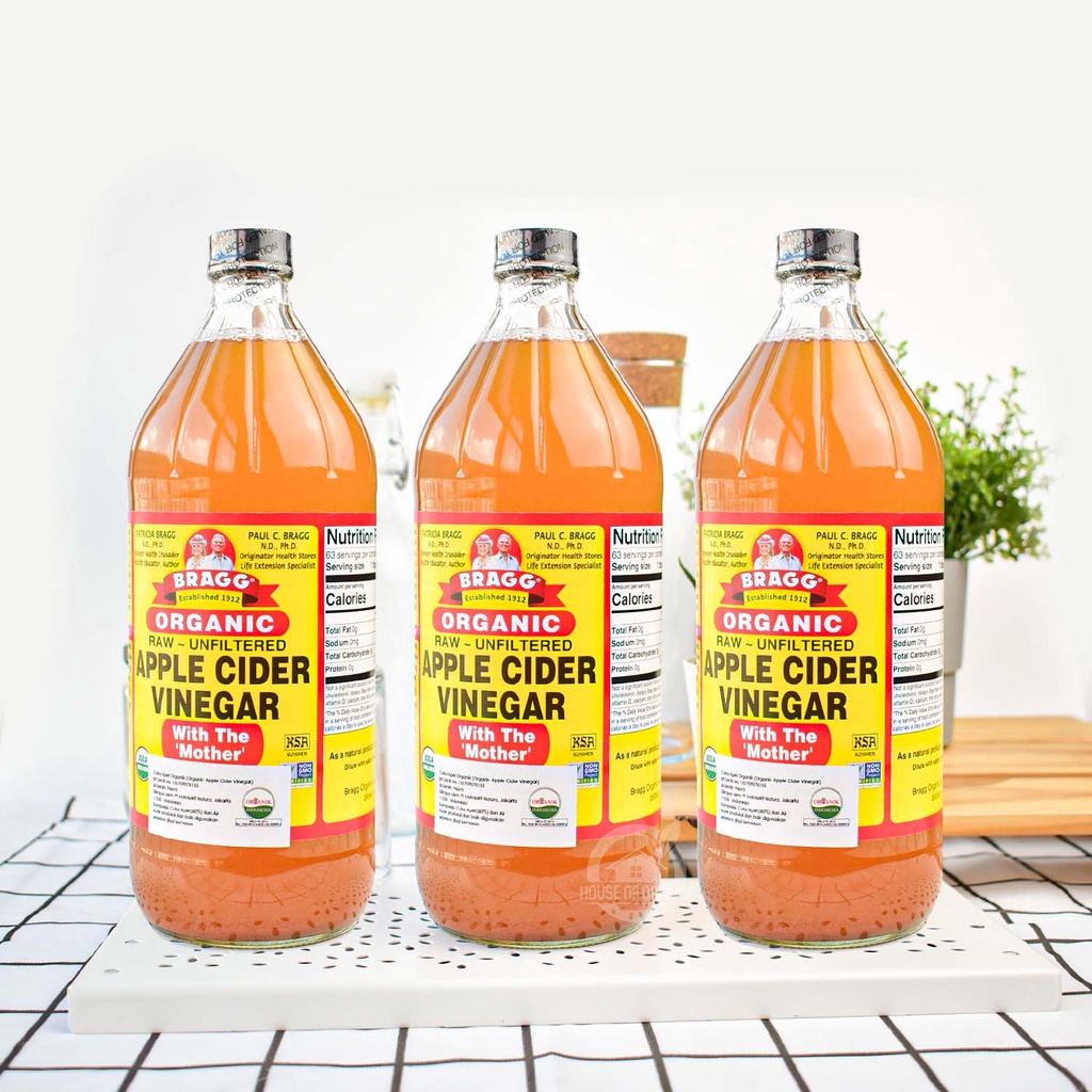 BRAGG Apple Cider Vinegar 946ml Pack of 3