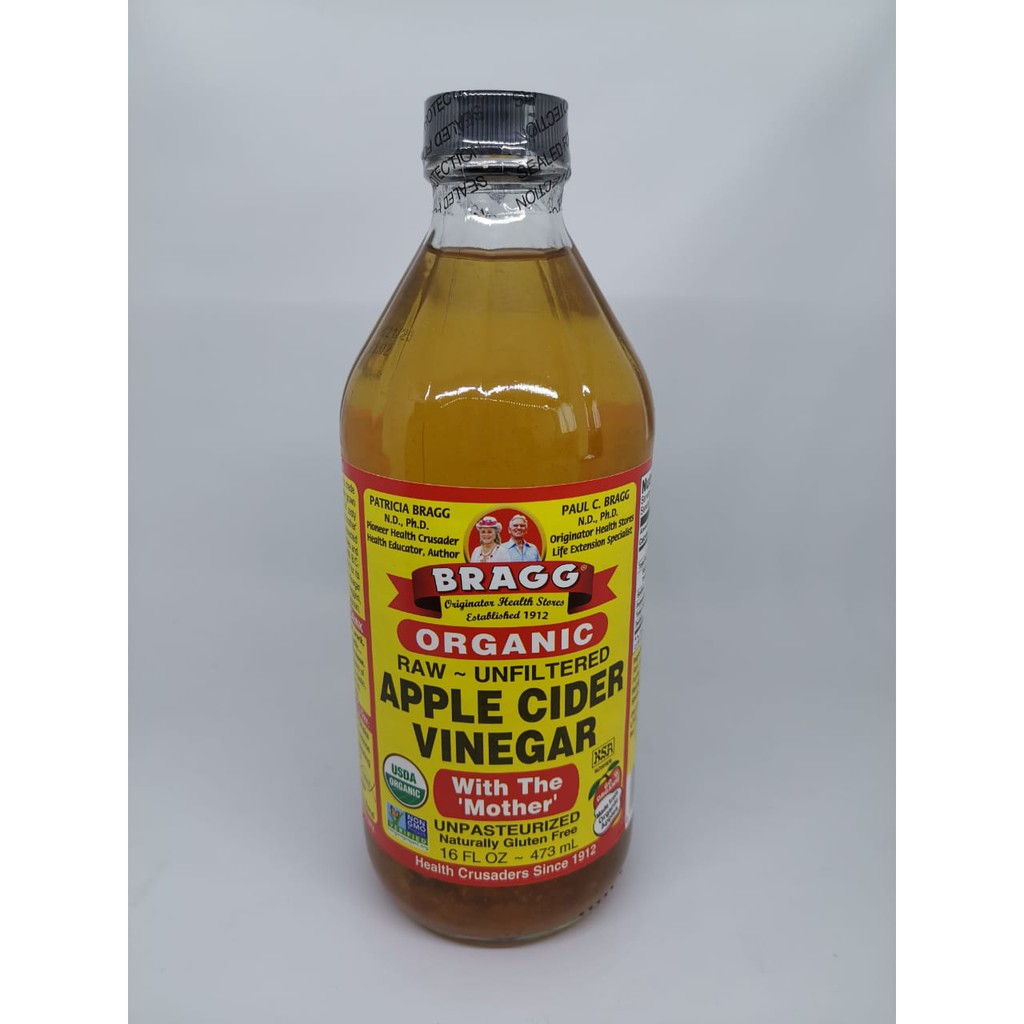 

Bragg Apple Cider Vinegar ACV 473ml Cuka Apel Organik Organic Raw Unfiltered Amerika USDA