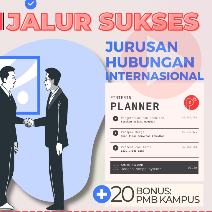 

Daily Planner Kuliah Jurusan Hubungan Internasional | SNMPTN-SBMPTN-UTBK Weekly Binder Loose leaf B5