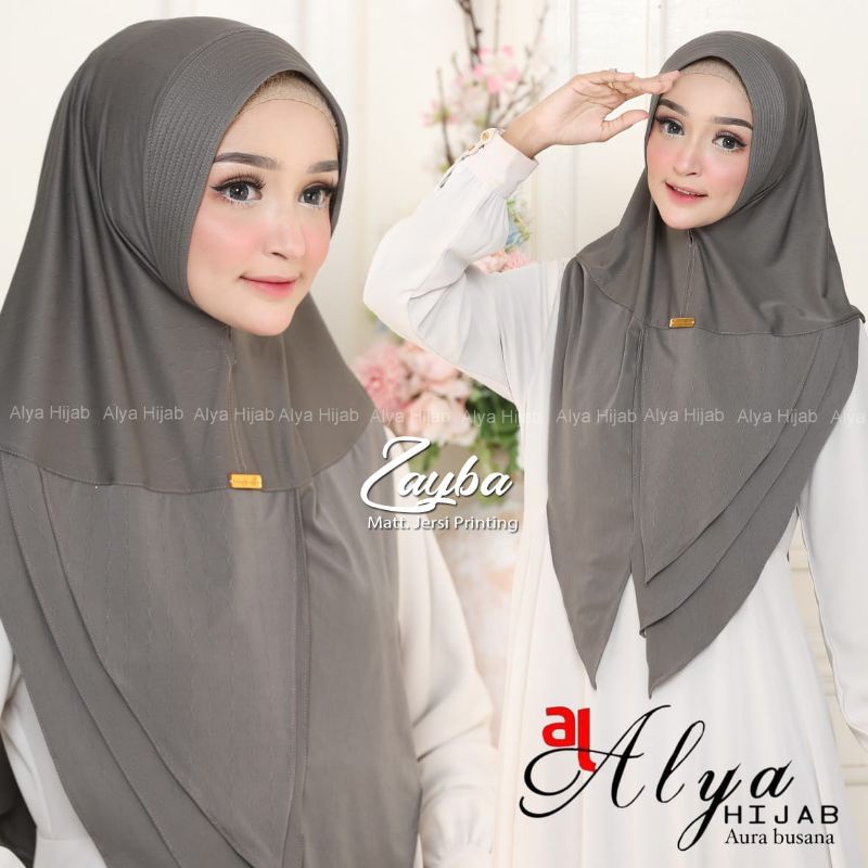 JILBAB ZAYBA ORI ALYA / JILBAB INSTAN / HIJAB INSTAN / JILBAB INSTAN JERSEY / JILBAB JERSEY / HIJAB JERSEY / KERUDUNG JERSEY