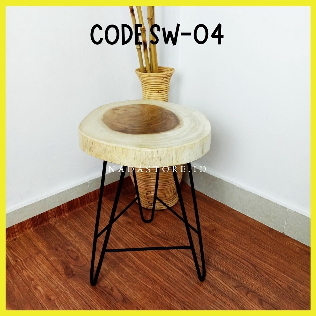 WOODEN STOOL / STOOL KAYU / MEJA KAYU AESTHETIC / MEJA CAFE RUSTIC BERBAGAI MODEL