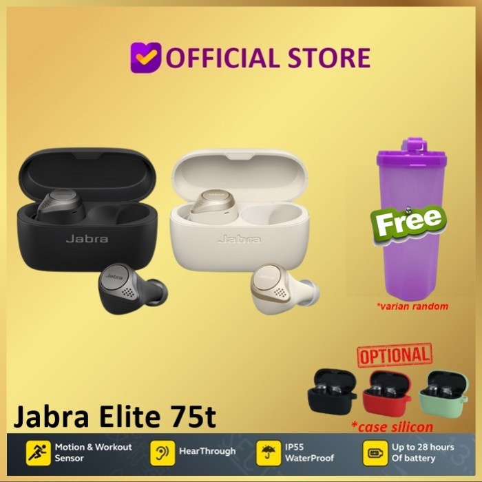 Jabra Elite 75T True Wireless Earphones Bluetooth 75 T - Black Only