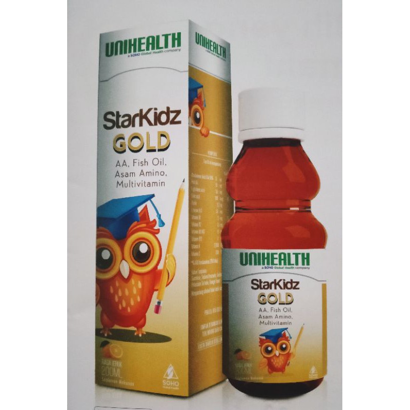 Starkidz gold / suplemen anak / vitamin anak / kecerdasan dan konsentrasi belajar anak / unihealth