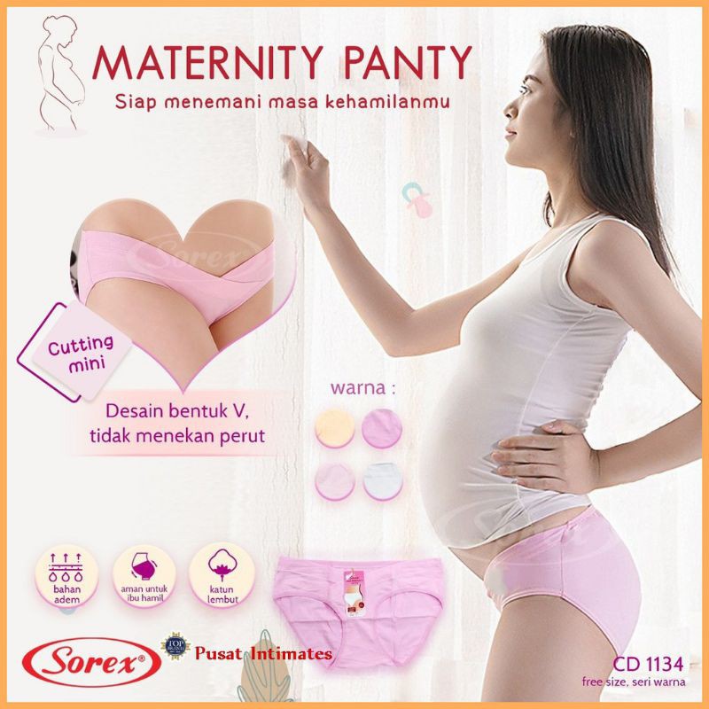 Celana dalam hamil sorex maternity katun cutting mini di bawah perut nyaman dipakai