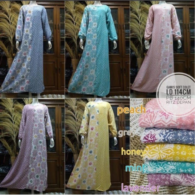 Gamis Soft Colet / Daster Batik Pekalongan