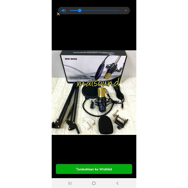 PAKET KOMPLIT MIC CONDENSOR BLACK SPIDER BM 800 ORIGINAL BM800 REKAMAN