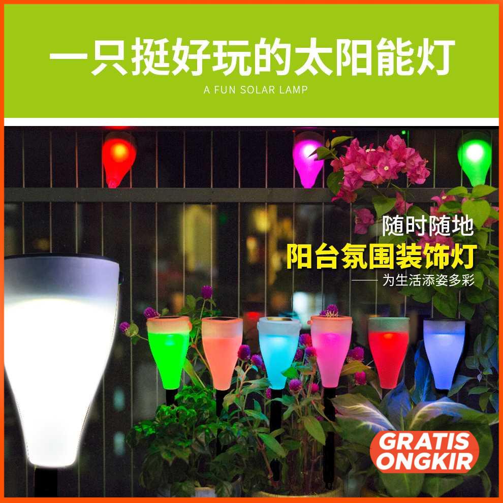 Lampu Taman Solar Panel 7 Color 1 PCS - YL001